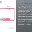 Christian Fish Jesus Pink Open License Plate Frame image 6