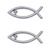 Christian Fish Chrome Emblem Minis image 1