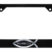 Christian Fish Proverbs 3:5-6 Black License Plate Frame image 1