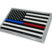 Large First Responders Flag Chrome Auto Emblem image 3