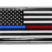 Large First Responders Flag Chrome Auto Emblem image 1