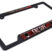 Freddy Black Open Corner Plastic License Plate Frame image 4