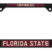 Florida State Seminoles Black 3D License Plate Frame image 1