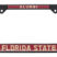 Florida State Alumni Black License Plate Frame image 1
