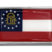 Georgia Flag Chrome Metal Car Emblem image 1