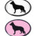 German Shepard 3D Decal 2-Pack image 1