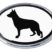 German Shepherd White Chrome Emblem image 1