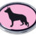 German Shepherd Pink Chrome Emblem image 1