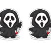 Ghost Face Cute Decal 2-Pack image 1