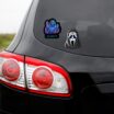Ghost Face Neon Decal 2-Pack image 2