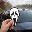 Ghost Face Large Mask Decal image 5