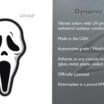 Ghost Face Large Mask Decal image 3