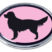 Golden Retriever Pink Chrome Emblem image 1