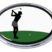 Golf Swing Female Chrome Emblem image 1