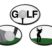 Male Golfer 3D Decals 3-pack image 1