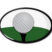 Male Golfer and Ball 3D Decal 3-Pack image 7