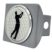 Golf Ball Swing Brushed Hitch Cover image 2