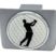 Golf Ball Swing Brushed Hitch Cover image 3
