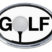 Golf White Chrome Emblem image 1