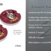 Gryffindor 2-Pack Ceramic Coasters image 3