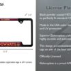 Harry Potter Alumni Black Open License Plate Frame image 3