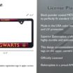 Harry Potter Alumni Black Standard License Plate Frame image 3
