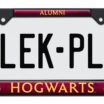 Harry Potter Alumni Black Standard License Plate Frame image 1