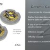 Hufflepuff 2-Pack Ceramic Coasters image 3