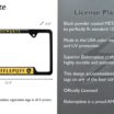 Harry Potter Hufflepuff Black Open License Plate Frame image 3