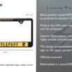 Harry Potter Hufflepuff Black Standard License Plate Frame image 3