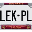 Harry Potter Hogwarts Chrome Open License Plate Frame image 1