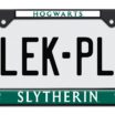 Harry Potter Slytherin Black Standard License Plate Frame image 1
