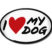 I Love My Dog 3D Decal 2-Pack image 5