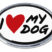 I Love My Dog Chrome Emblem image 1