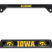 Iowa Alumni Black License Plate Frame image 1