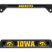 Iowa Hawkeyes Black License Plate Frame image 1