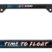 Time to Float Derry Black License Plate Frame image 1