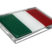 Large Italian Flag Chrome Emblem image 3