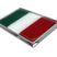 Large Italian Flag Chrome Emblem image 5