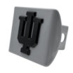 Indiana University Matte Chrome Hitch Cover image 3
