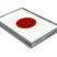 Japan Flag Chrome Metal Car Emblem image 2