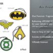 Justice League Logo Air Freshener 6-Pack image 3