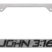 John 3:16 Brushed License Plate Frame image 1