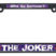 Joker Black Plastic License Plate Frame image 1