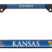 University of Kansas Alumni Black License Plate Frame image 1