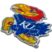 University of Kansas Color 3D Reflective Decal image 3