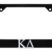 Kappa Delta Black License Plate Frame image 1