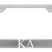 Kappa Delta Matte License Plate Frame image 1