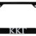 Kappa Kappa Gamma Sorority Black Open License Plate Frame image 1