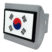 Korea Flag Brushed Chrome Hitch Cover image 3